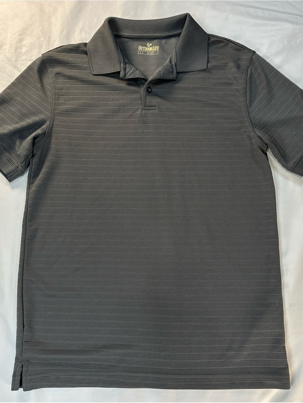 Outdoor Life Men's Dark Charcoal Polo Shirt